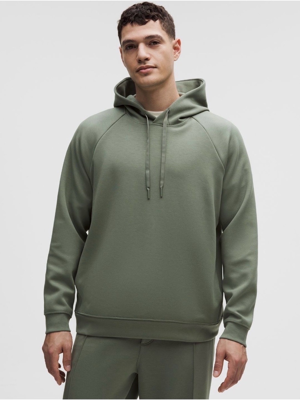 NWT Lululemon Smooth Spacer Pull Over Hoodie Size L in Willow Leaf Color